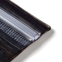 PVC製再封可能袋  長方形の包装袋  トップセルフシールパウチ  ブラック  6x4cm  片側の厚さ：7.8ミル（0.2mm）&nbsp;OPP-G003-01A-02
