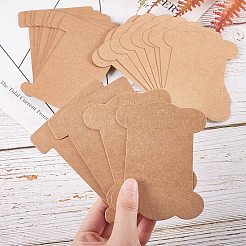 リボンオーガナイザー  麻ひも収納リボンスプール  刺繍レース糸ホルダー  キャメル  10.1x7.7x0.05cm  穴：0.6のCM  40pc  10.2x7.9x0.1cm  穴：0.6のCM  40pc&nbsp;CDIS-PH0001-16