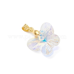 AB Color Plated Glass Pendants&nbsp;PALLOY-JF04594-01