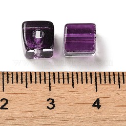 Two Tone Transparent Glass Beads&nbsp;GLAA-NH0001-03E