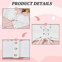 1Pc Imitation Leather Stretch Knot Waist Belts for Women&nbsp;AJEW-CL0002-91A