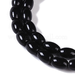 Natural Black Onyx(Dyed & Heated) Beads Strands&nbsp;G-NH0011-I05-01