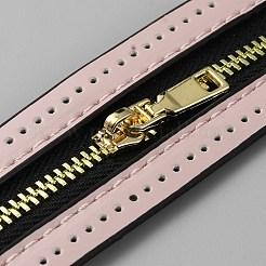 亜鉛合金ジッパー  PUレザーフレーム付き  かぎ針編みの財布作りに  ピンク  18x3.6x0.95cm&nbsp;FIND-WH0422-51
