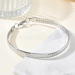 304 Stainless Steel Link Chain Bracelets for Women&nbsp;BJEW-Z178-12P