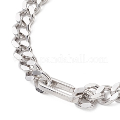Brass Cuban Link Chain Bracelets for Men Women&nbsp;BJEW-JB13243