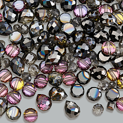 114Pcs Transparent Electroplate Glass Beads&nbsp;GLAA-PA0001-17D