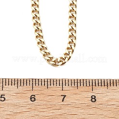 3.5MM 304 Stainless Steel Curb Chain Necklaces&nbsp;NJEW-T016-10G