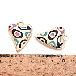 メッキ合金エナメルチャームラック  ハート  カドミウムフリー＆ニッケルフリー＆鉛フリー  ブラック  34x25x3mm  穴：3.8mm&nbsp;PALLOY-T091-15D