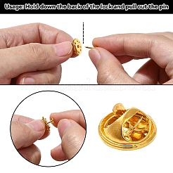 40セット4スタイルの鉄と真鍮のバタフライクラッチピンバック  ミックスカラー  8~12x11.5~12x6mm  ピン：1mm&nbsp;FIND-YW0004-78