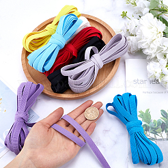 40 Yards 8 Colors Flat Polyester Non-slip Elastic Cord&nbsp;OCOR-GF0003-65