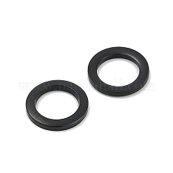 イオンプレーティング（IP）304ステンレス鋼リンクリング  リング  ブラック  8x1mm&nbsp;STAS-F187-51B-8MM