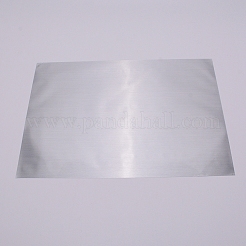A4 防水 pvc 自己接着レーザー ステッカー  diyカードクラフト紙用  長方形  銀  29.8x21cm&nbsp;AJEW-WH0152-63