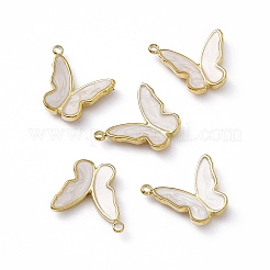 Real 18K Gold Plated PVD Vacuum Plating 201 Stainless Steel Enamel Pendants&nbsp;STAS-J401-VC1050