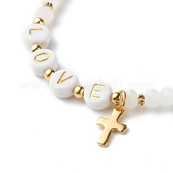 Glass Beads Stretch Bracelets&nbsp;BJEW-JB06577-02