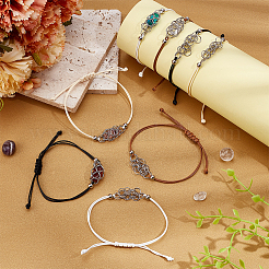8Pcs 4 Colors 304 Stainless Steel Macrame Pouch Bracelet Making for Stone Holder&nbsp;AJEW-PH0011-84