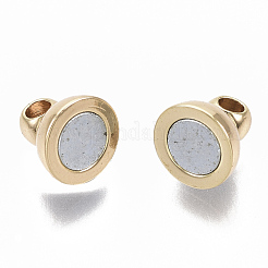 Brass Magnetic Clasps with Loops&nbsp;KK-S354-213A-NF