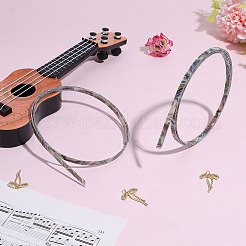 Plastic Guitar Edging Strips&nbsp;OCOR-WH0077-135B