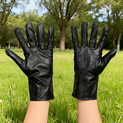 Women's Shiny PU Leather Gloves&nbsp;AJEW-CL0003-04B