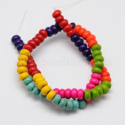 Synthetic Turquoise Beads Strands&nbsp;TURQ-G109-8x5mm-08