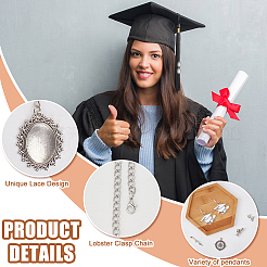 DIY Graduation Cap Tassel Memorial Photo Charm Making Kit&nbsp;DIY-NB0008-07