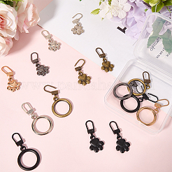 20Pcs 10 Styles Alloy Zipper Puller&nbsp;FIND-GF0007-97
