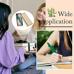 15Pcs 3 Colors Cactus Rubber Gel Pen&nbsp;AJEW-TA0002-67
