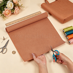 バッグや財布用の混合レザー手工芸ライナーロール  長方形  砂茶色  1500x350x0.4mm&nbsp;AJEW-WH0643-143A