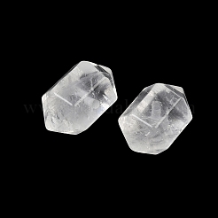 天然石クオーツクリスタルビーズ  水晶  多面カット  六角形の両端が尖った弾丸ビーズ  17~18x9~11x9~11mm  穴：1.5mm&nbsp;GG-CBA3EE1-01B