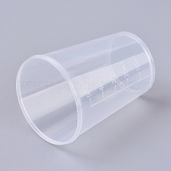 50mlポリプロピレン(pp)計量カップ  目盛り付きカップ  透明  4.2x5.7cm  容量：50ml（1.69液量オンス）&nbsp;TOOL-WH0021-48