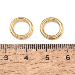 Ion Plating(IP) 304 Stainless Steel Closed Jump Rings&nbsp;STAS-G393-06G-01