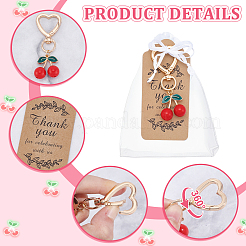 30Pcs Cherry Resin Pendant Decorations&nbsp;HJEW-DR00252