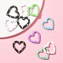 10Pcs Spray Painted Alloy Spring Gate Rings&nbsp;FIND-YW0008-92