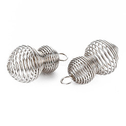 変色しない304ステンレススチールペンダント  ヒョウタン  ステンレス鋼色  36x20mm  穴：5.5mm&nbsp;STAS-N095-065