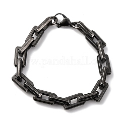 304 Stainless Steel Link Chain Bracelets for Men Women&nbsp;BJEW-C124-01B