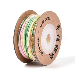 30M Segment Dyed Macrame Cotton Cord&nbsp;OCOR-T018-01U