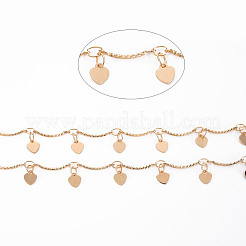 Handmade Brass Bar Scalloped Bar Chain&nbsp;CHC-S012-093