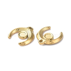 Ion Plating(IP) 304 Stainless Steel Pendant Cabochon Settings&nbsp;STAS-P324-33G