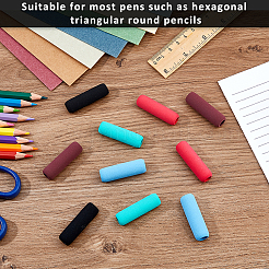 50Pcs 5 Colors Sponge Pencil Grips&nbsp;AJEW-FH0005-49