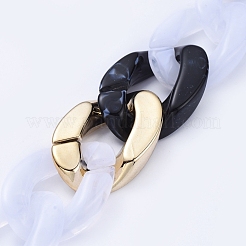 Transparent Acrylic Handmade Curb Chain&nbsp;AJEW-JB00548-04