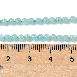 天然石アマゾナイトビーズ連売り  ラウンド  3mm  穴：0.6mm  約129個/連  15.24~15.31（38.7~38.9センチメートル）&nbsp;G-C201-A01-3mm