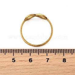 Ion Plating(IP) 201 Stainless Steel Infinity Finger Ring for Women&nbsp;RJEW-G266-24G