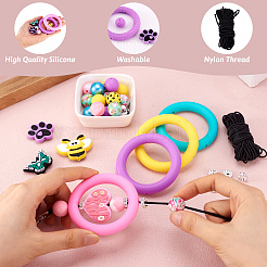 DIY Rings & Bees Silicone Pendant Decoration Making Kit&nbsp;DIY-TA0010-11