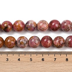 Natural Rhodonite Beads Strands&nbsp;G-G206-A02-10mm