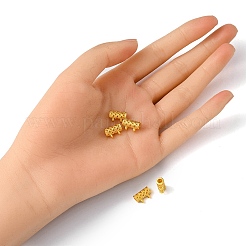 中空合金チューブベイル  ループベイル  ペンダントベイル  コラム  マットゴールドカラー  7.5x11x5mm  穴：1.4mm  内径：3mm&nbsp;FIND-YW0002-18