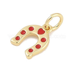 Brass Enamel Charms&nbsp;KK-Q028-07B-G