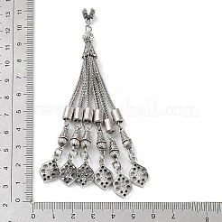 Tibetan Style Alloy Curb Chain Tassel Big Pendants&nbsp;FIND-K013-01AS-09