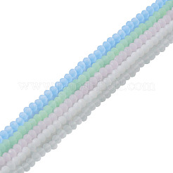 5 Strand 5 Colors Imitation Jade Glass Beads Strands&nbsp;EGLA-TA0001-51