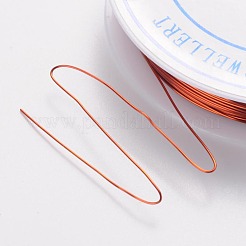 ラウンドクラフト銅線  ニッケルフリー  チョコレート  20ゲージ  0.8mm  約9.84フィート（3m）/ロール&nbsp;X-CW0.8mm010