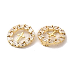 Brass Micro Pave Cubic Zirconia Pendants&nbsp;KK-A180-14G-02