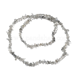 天然石ラブラドライトビーズ連売り  チップ  1~5x3~16x3~5mm  穴：0.8~0.9mm  29.92~32.68''（76~83センチメートル）&nbsp;G-E607-A02